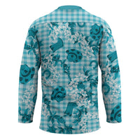 Mokihana Maile Ilima Leis Paniolo Palaka Hockey Jersey Hawaiian Polu Opa Spirit - Polynesian Pride