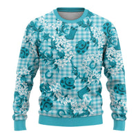 Mokihana Maile Ilima Leis Paniolo Palaka Ugly Christmas Sweater Hawaiian Polu Opa Spirit - Polynesian Pride