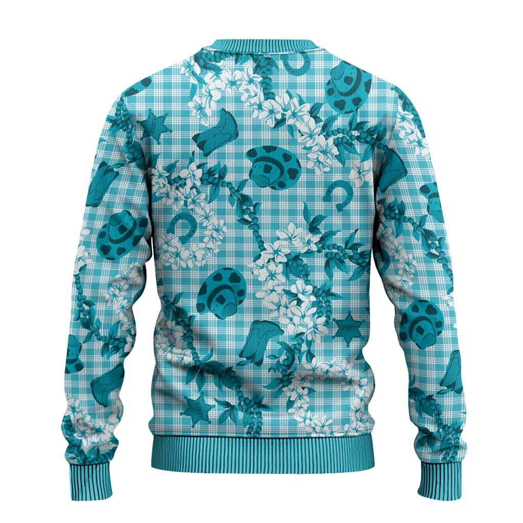 Mokihana Maile Ilima Leis Paniolo Palaka Ugly Christmas Sweater Hawaiian Polu Opa Spirit - Polynesian Pride