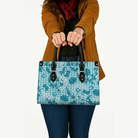 Mokihana Maile Ilima Leis Paniolo Palaka Leather Bag Hawaiian Polu Opa Spirit - Polynesian Pride