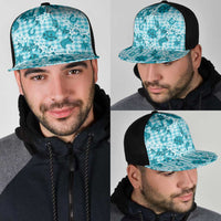 Mokihana Maile Ilima Leis Paniolo Palaka Mesh Trucker Cap Hawaiian Polu Opa Spirit - Polynesian Pride