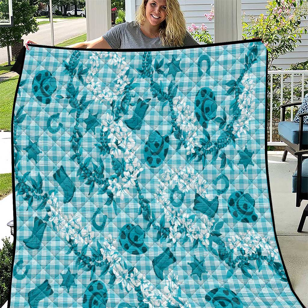 Mokihana Maile Ilima Leis Paniolo Palaka Quilt Hawaiian Polu Opa Spirit - Polynesian Pride