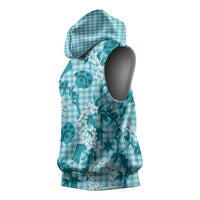 Mokihana Maile Ilima Leis Paniolo Palaka Sleeveless Hoodie Hawaiian Polu Opa Spirit LT9 - Polynesian Pride