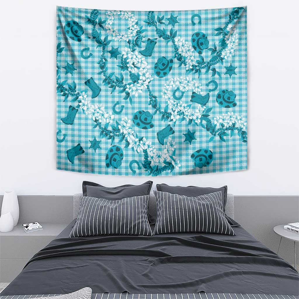 Mokihana Maile Ilima Leis Paniolo Palaka Tapestry Hawaiian Polu Opa Spirit - Polynesian Pride