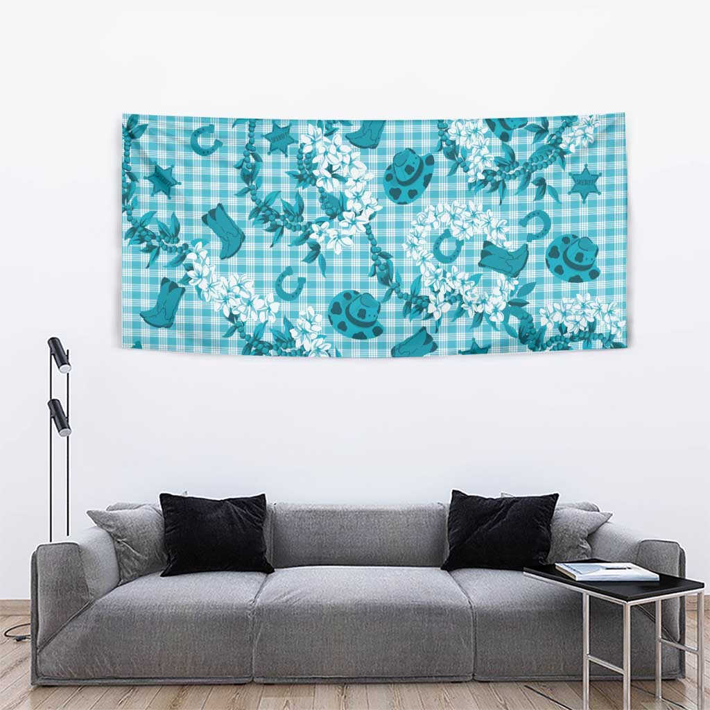 Mokihana Maile Ilima Leis Paniolo Palaka Tapestry Hawaiian Polu Opa Spirit - Polynesian Pride