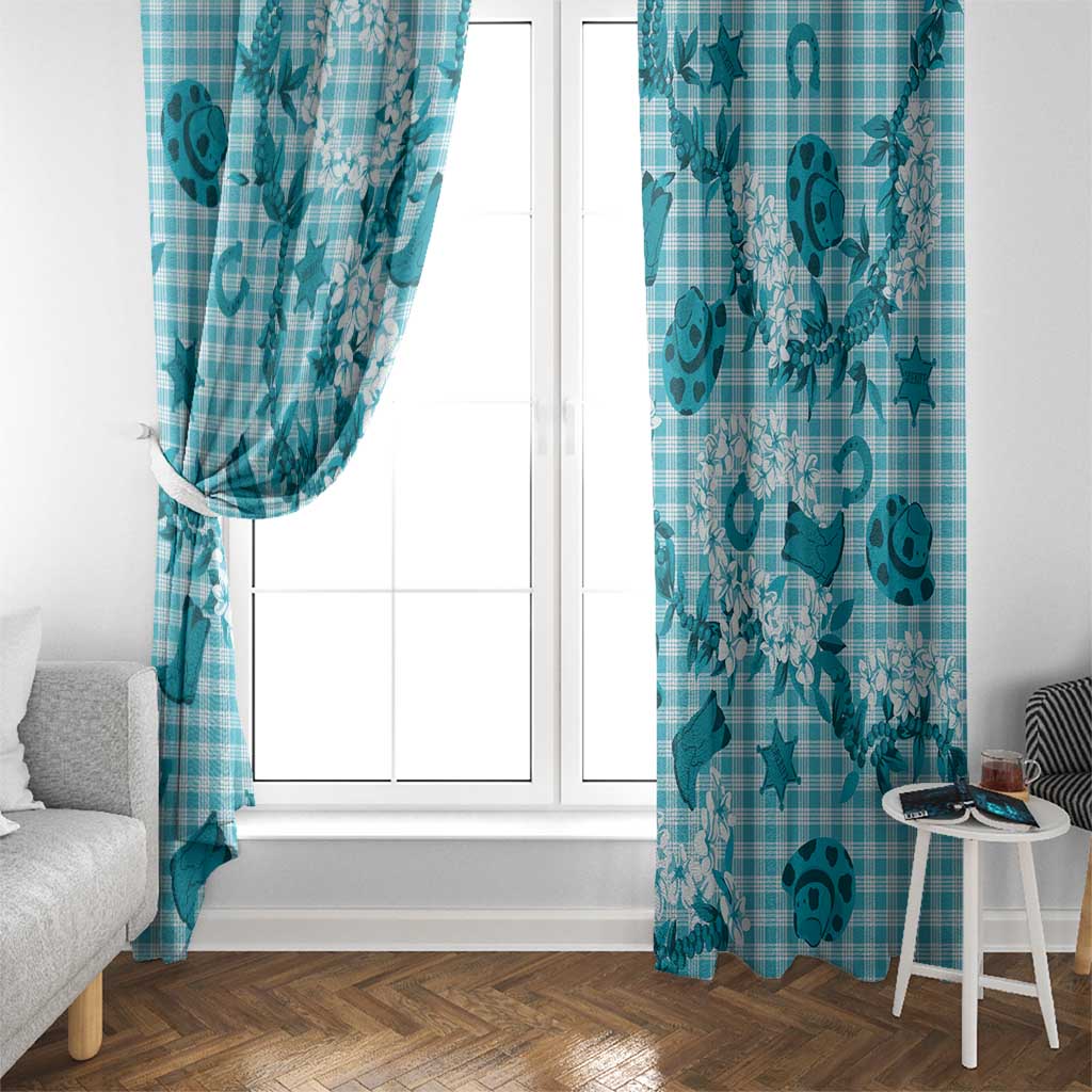 Mokihana Maile Ilima Leis Paniolo Palaka Window Curtain Hawaiian Polu Opa Spirit - Polynesian Pride