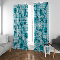 Mokihana Maile Ilima Leis Paniolo Palaka Window Curtain Hawaiian Polu Opa Spirit - Polynesian Pride