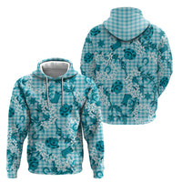 Mokihana Maile Ilima Leis Paniolo Palaka Zip Hoodie Hawaiian Polu Opa Spirit - Polynesian Pride