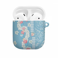 Blue Hawaii Anthurium Plumeria Lei AirPods Case