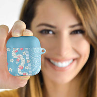 Blue Hawaii Anthurium Plumeria Lei AirPods Case