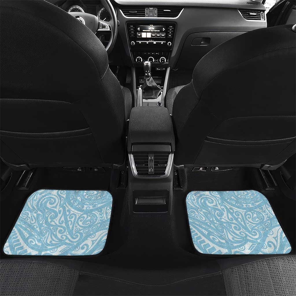 Blue Hawaii Anthurium Plumeria Lei Car Mats