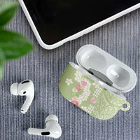 Leaf Green Hawaii Anthurium Plumeria Lei AirPods Case