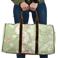 Leaf Green Hawaii Anthurium Plumeria Lei Travel Bag