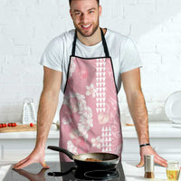 Soft Pink Hawaii Anthurium Plumeria Lei Apron