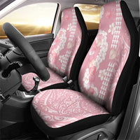 Soft Pink Hawaii Anthurium Plumeria Lei Car Seat Cover