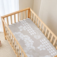 Suede Beige Hawaii Anthurium Plumeria Lei Baby Bed Cover LT9 - Polynesian Pride