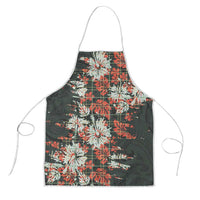 Hawaii Tartan With Hibiscus Apron Polynesian Pattern Vintage