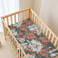 Hawaii Tartan With Hibiscus Baby Bed Cover Polynesian Pattern Vintage LT9 - Polynesian Pride