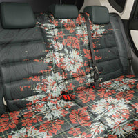 Hawaii Tartan With Hibiscus Back Car Seat Cover Polynesian Pattern Vintage