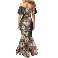 Hawaii Tartan With Hibiscus Family Matching Mermaid Dress and Hawaiian Shirt Polynesian Pattern Vintage LT9 - Polynesian Pride