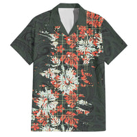 Hawaii Tartan With Hibiscus Family Matching Summer Maxi Dress and Hawaiian Shirt Polynesian Pattern Vintage