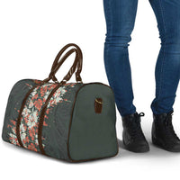 Hawaii Tartan With Hibiscus Travel Bag Polynesian Pattern Vintage