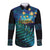 Matariki Te Tau Hou Maori Long Sleeve Button Shirt New Zealand Silver Fern Night Starry Sky