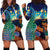 Personalised New Zealand Matariki Art Star Hoodie Dress Koru Fern Night Starry Sky