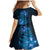 New Zealand Matariki Family Matching Mermaid Dress and Hawaiian Shirt Blue Milky Way Stars Night Sky