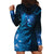 New Zealand Matariki Hoodie Dress Blue Milky Way Stars Night Sky