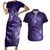 New Zealand Matariki Couples Matching Short Sleeve Bodycon Dress and Hawaiian Shirt Purple Milky Way Stars Night Sky