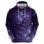 New Zealand Matariki Zip Hoodie Purple Milky Way Stars Night Sky