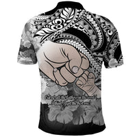 Polynesian Pride Happy Father Day Polo Shirt I Love You Dad Polynesian Tribal Black LT9 - Polynesian Pride