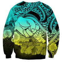 Polynesian Pride Happy Father Day Sweatshirt I Love You Dad - Polynesian Tribal Gradient 1 LT9 - Polynesian Pride