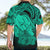 Personalised Polynesian Pride Happy Father Day Hawaiian Shirt I Love You Dad - Polynesian Tribal Green LT9 - Polynesian Pride