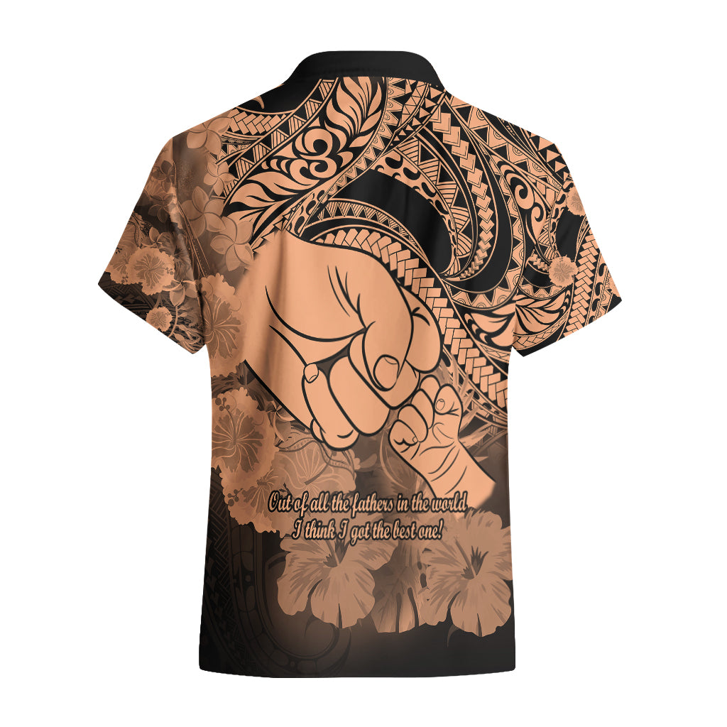 Polynesian Pride Happy Father Day Hawaiian Shirt I Love You Dad - Polynesian Tribal Nude LT9 - Polynesian Pride