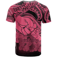 Custom Polynesian Pride Happy Father Day T Shirt I Love You Dad Polynesian Tribal Pink LT9 - Polynesian Pride