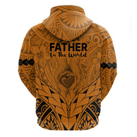 Polynesian Fathers Day Gift For Dad Hoodie Super Father In The World Gold Polynesian Pattern LT9 - Polynesian Pride