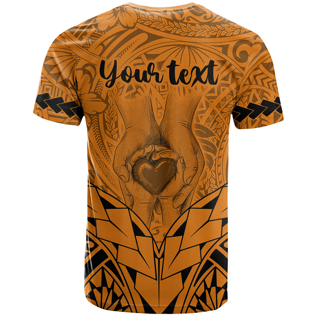 Custom Polynesian Fathers Day Gift For Dad T Shirt Super Father In The World Gold Polynesian Pattern LT9 - Polynesian Pride