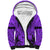 Polynesian Father's Day Gift For Dad Sherpa Hoodie Super Father In The World - Purple Polynesian Pattern LT9 Unisex Purple - Polynesian Pride