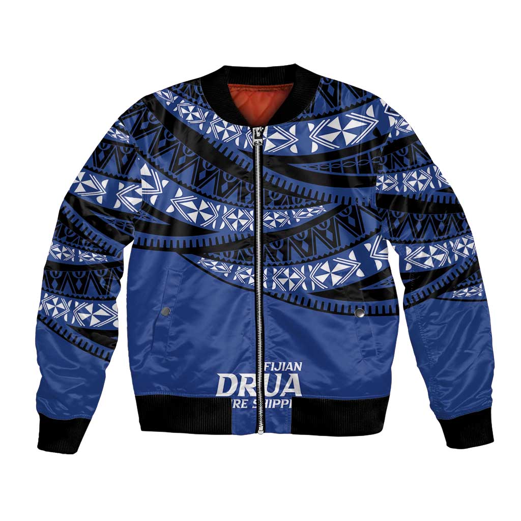 Fiji Rugby Pacific Custom Bomber Jacket Pasifika Tapa Pattern