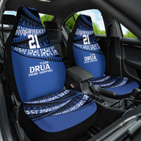 Fiji Rugby Pacific Custom Car Seat Cover Pasifika Tapa Pattern