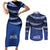 Fiji Rugby Pacific Custom Couples Matching Short Sleeve Bodycon Dress and Long Sleeve Button Shirt Pasifika Tapa Pattern