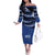 Fiji Rugby Pacific Custom Family Matching Off The Shoulder Long Sleeve Dress and Hawaiian Shirt Pasifika Tapa Pattern