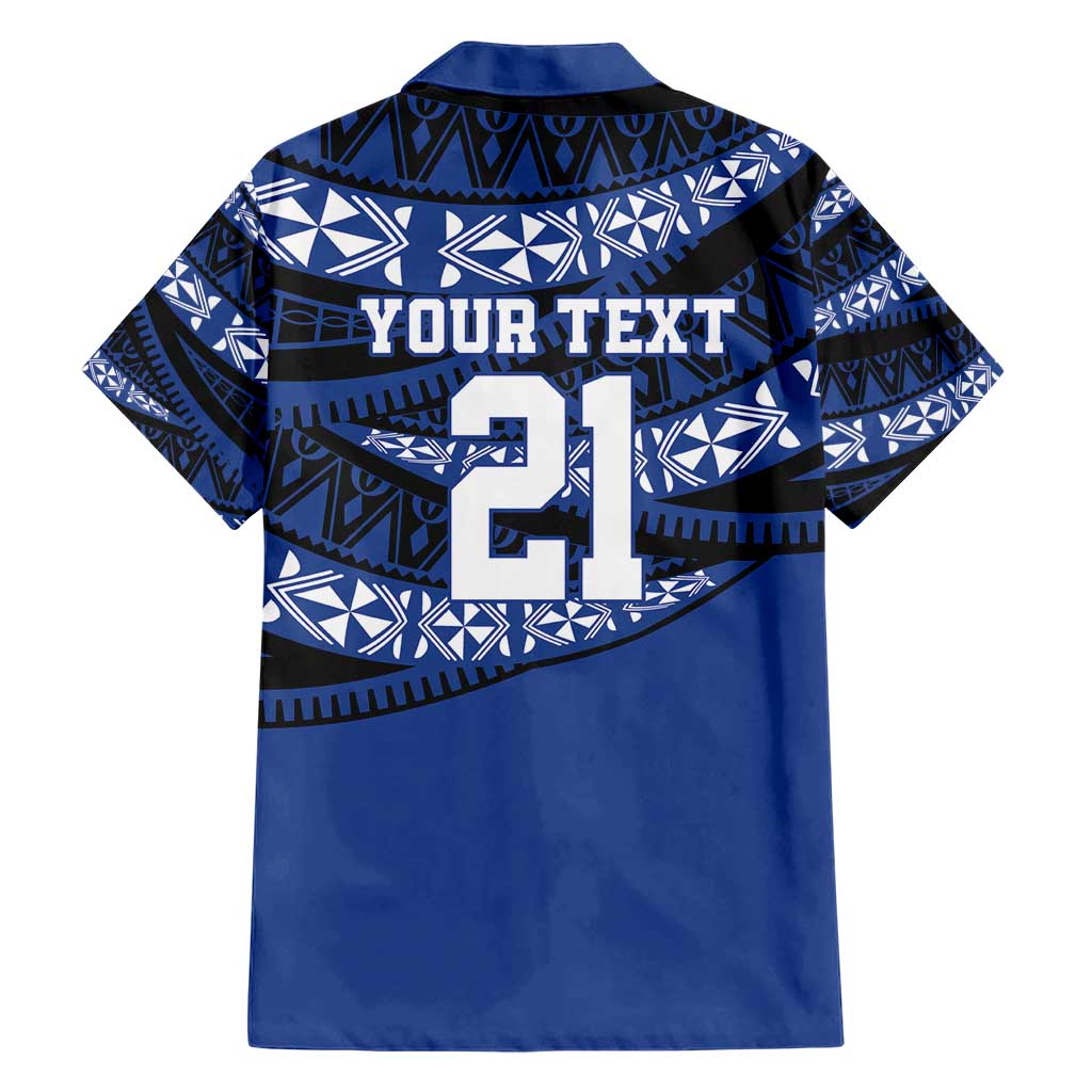 Fiji Rugby Pacific Custom Family Matching Short Sleeve Bodycon Dress and Hawaiian Shirt Pasifika Tapa Pattern