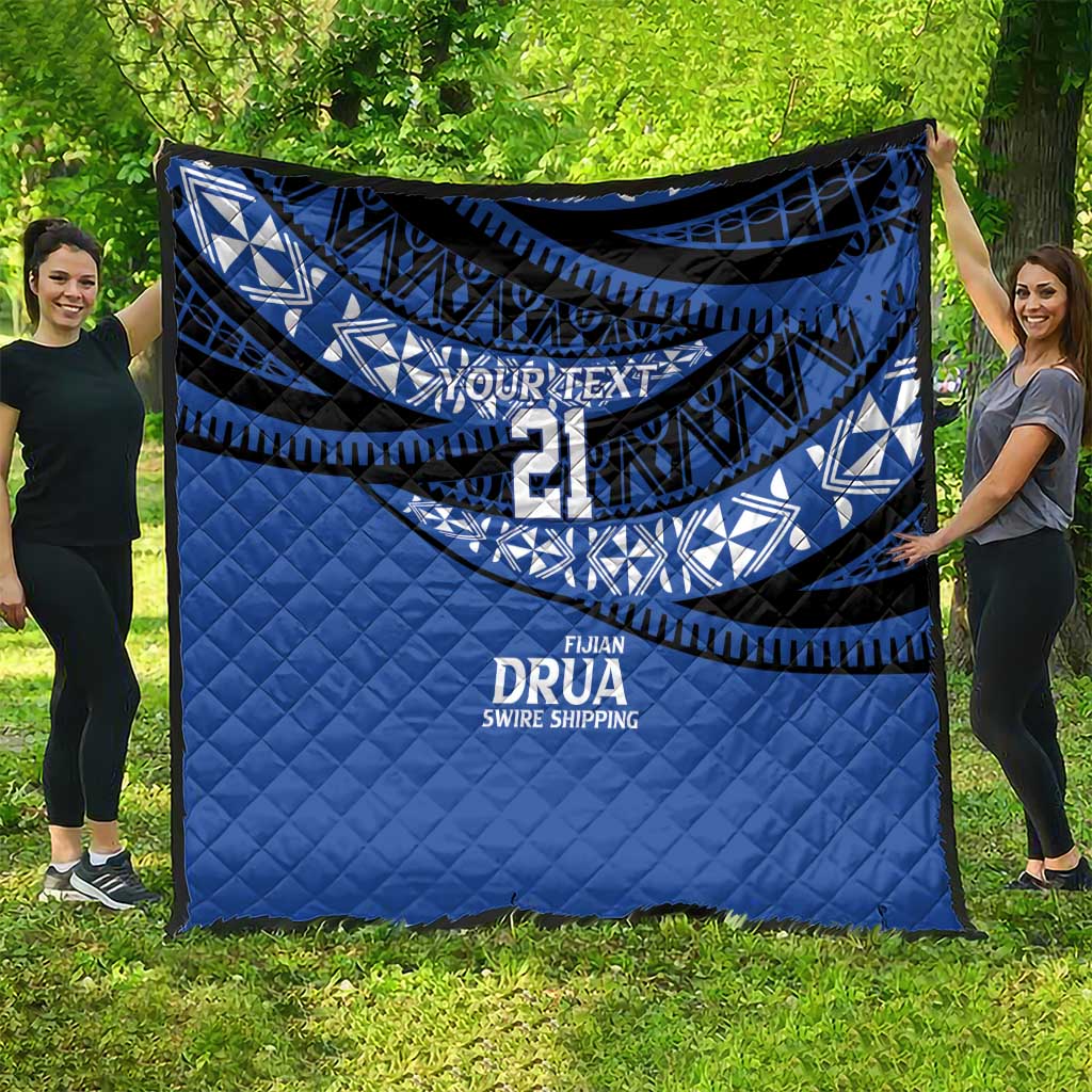 Fiji Rugby Pacific Custom Quilt Pasifika Tapa Pattern