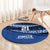 Fiji Rugby Pacific Custom Round Carpet Pasifika Tapa Pattern