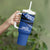 Fiji Rugby Pacific Custom Tumbler With Handle Pasifika Tapa Pattern