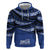 Fiji Rugby Pacific Custom Zip Hoodie Pasifika Tapa Pattern