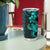 Aqua Hawaiian Kakau Turtle Tumbler Cup Polynesian Tribal